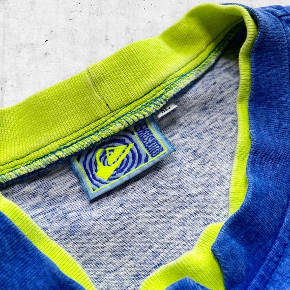 Vintage 90s Quiksilver Neon Riders on the Storm L… - image 8