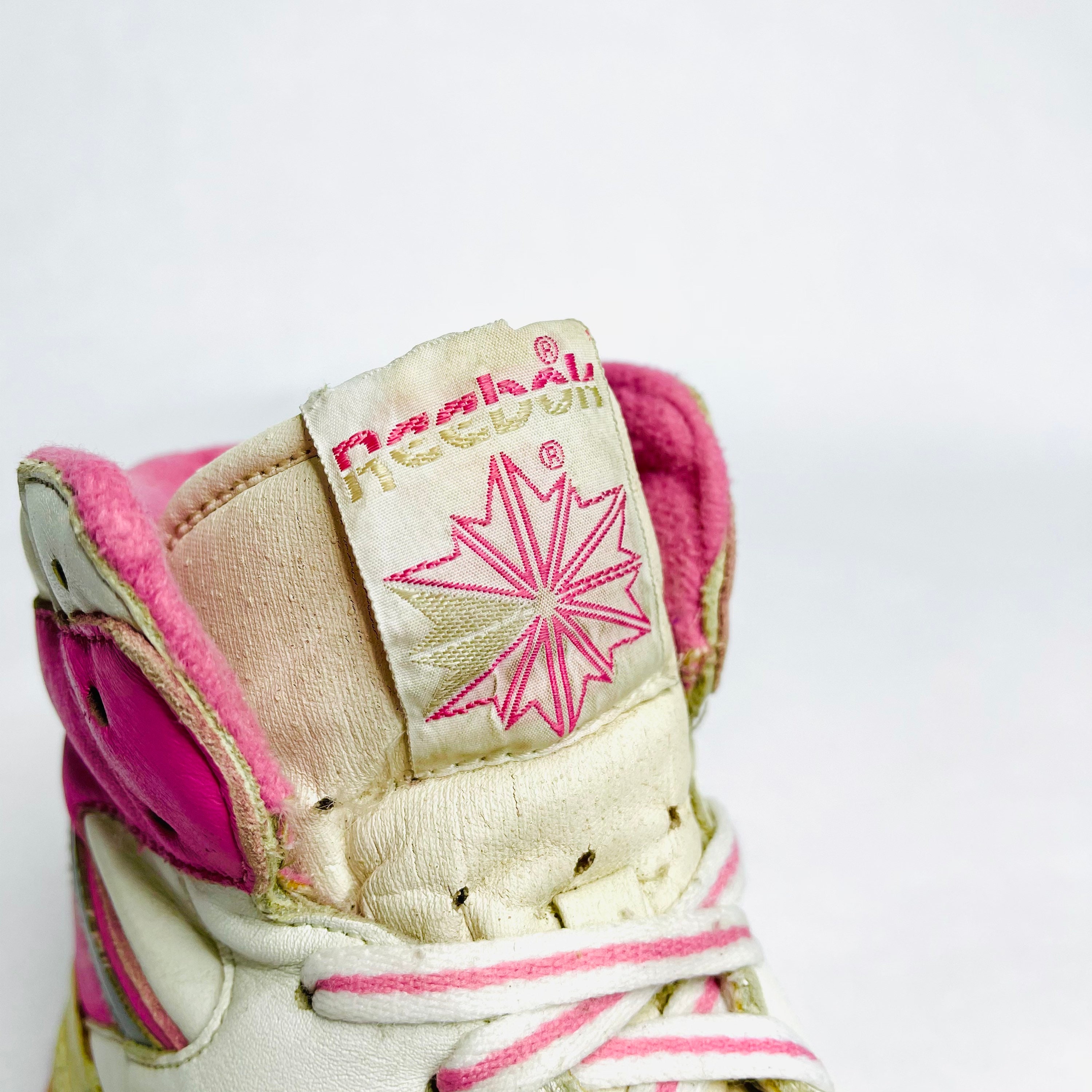 Pink Reebok High Tops 80s Silver Adda Heights Reebok Freestyle Hi Silver 80s Mens Reebok High Tops 80s  Womens Silver High Top