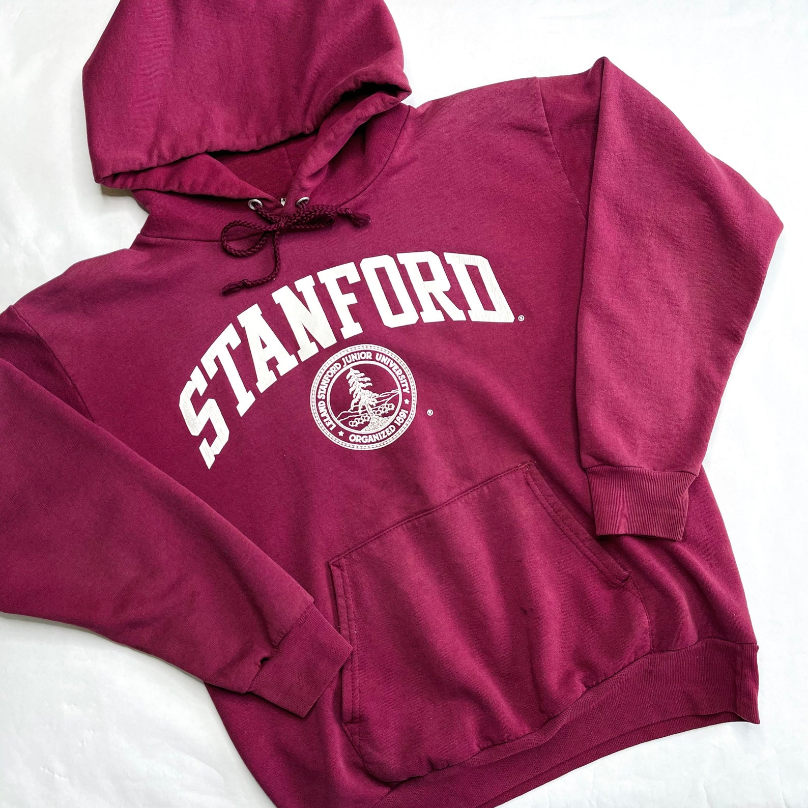 Vintage 90s Hanes Stanford University Hoodie Sweatshirt | Etsy