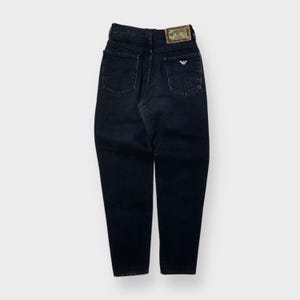 Vintage 90s Armani Metal Eagle Logo Jeans, High Rise Georgio USA
