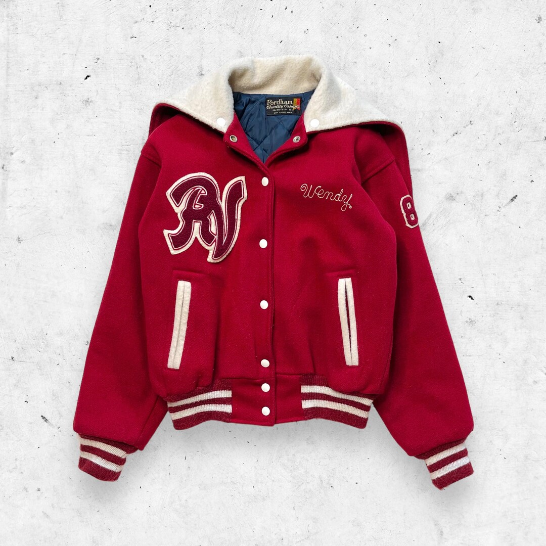Vintage 80s Rio Vista Letterman Jacket Wendy Varsity High Etsy