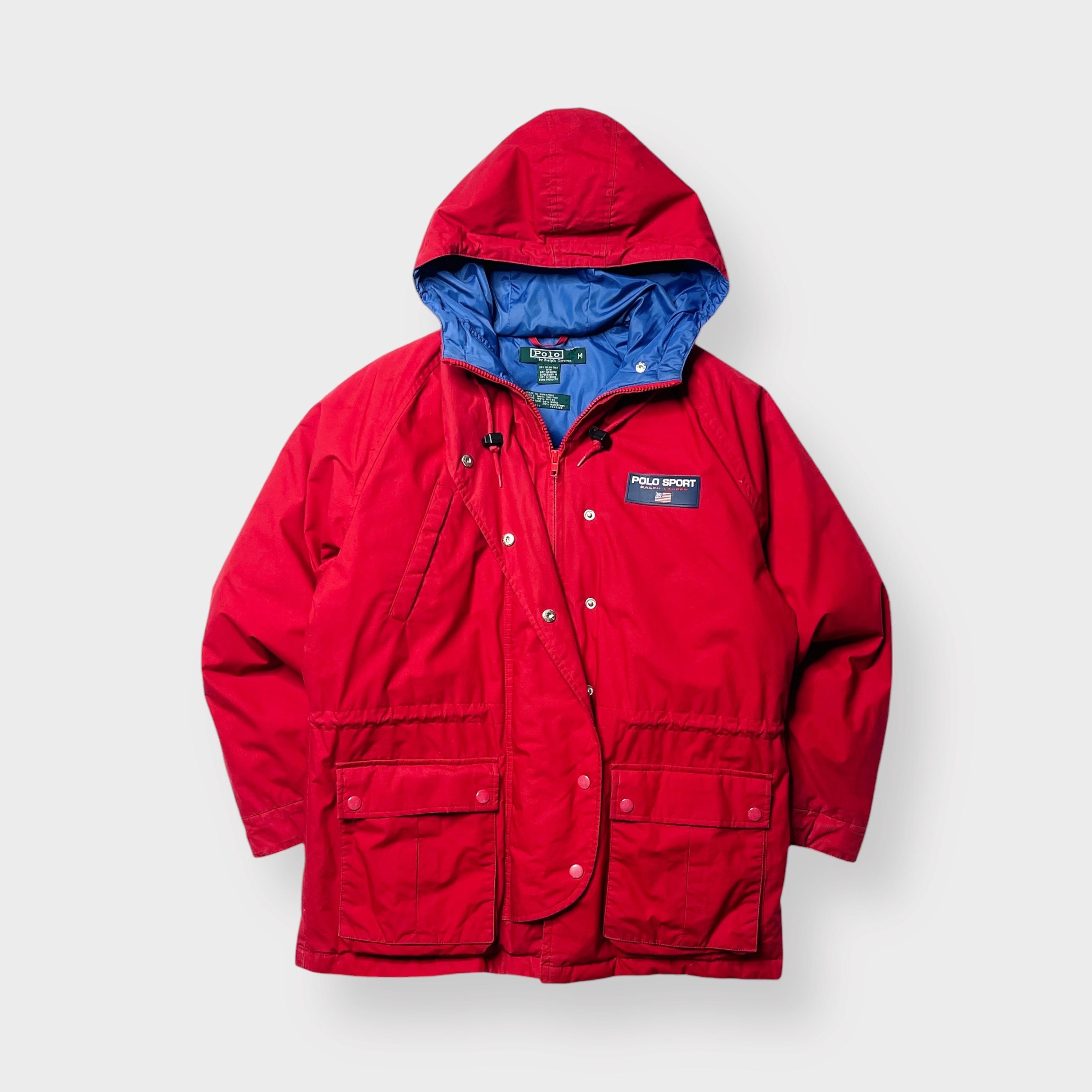 「希少」Short M51 Coat by POLO SPORT 90s Vintage 90s Polo Sport Down Puffer Jacket Mens Size Large Solid