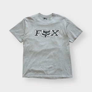 Vintage 90s Fox Racing 2-Sided Logo Tee Shirt, MotoX Motocross, Single Stitch USA L