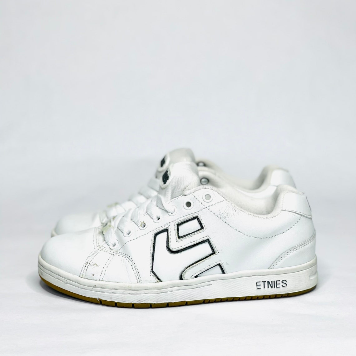 Vintage 90s Y2K etnies Cinch Chunky Skate Shoes White/Grey Etsy