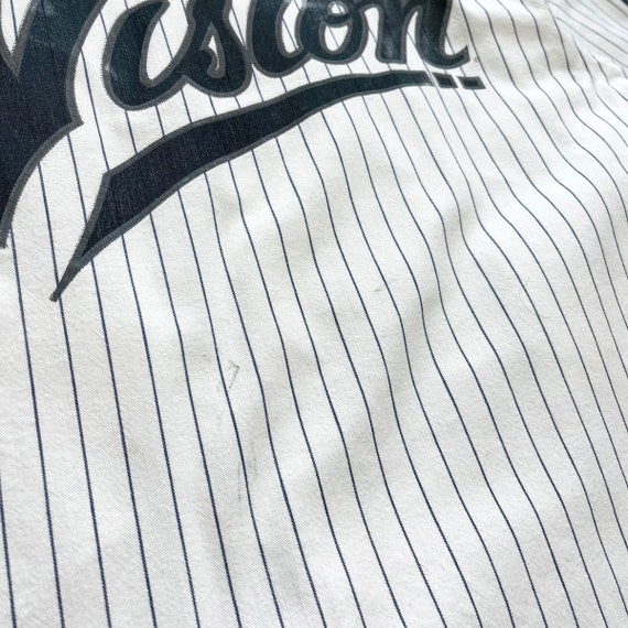 Vintage 80s Vision Street Wear Pinstripe Baseball… - image 9