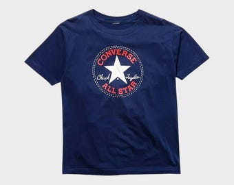 Converse All Star Vintage Logo T-shirt Black Trendy Tees . - Etsy