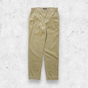 Vintage 90s Guess Corduroy Pants, Flat Front, Dad, Relaxed Straight Leg, USA, 33