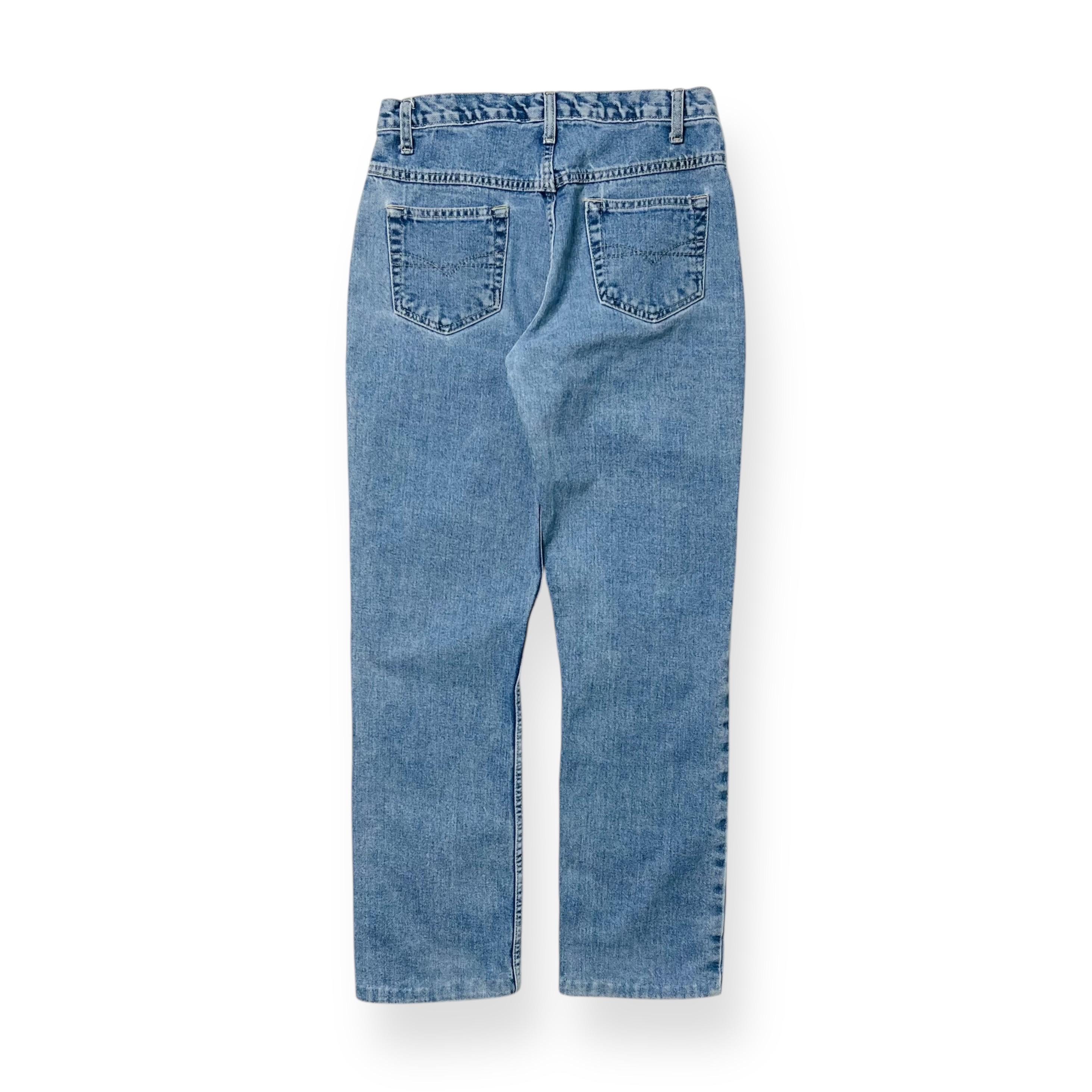 Vintage 90s Anchor Blue Jeans, Baggy Skate Grunge Loose Straight