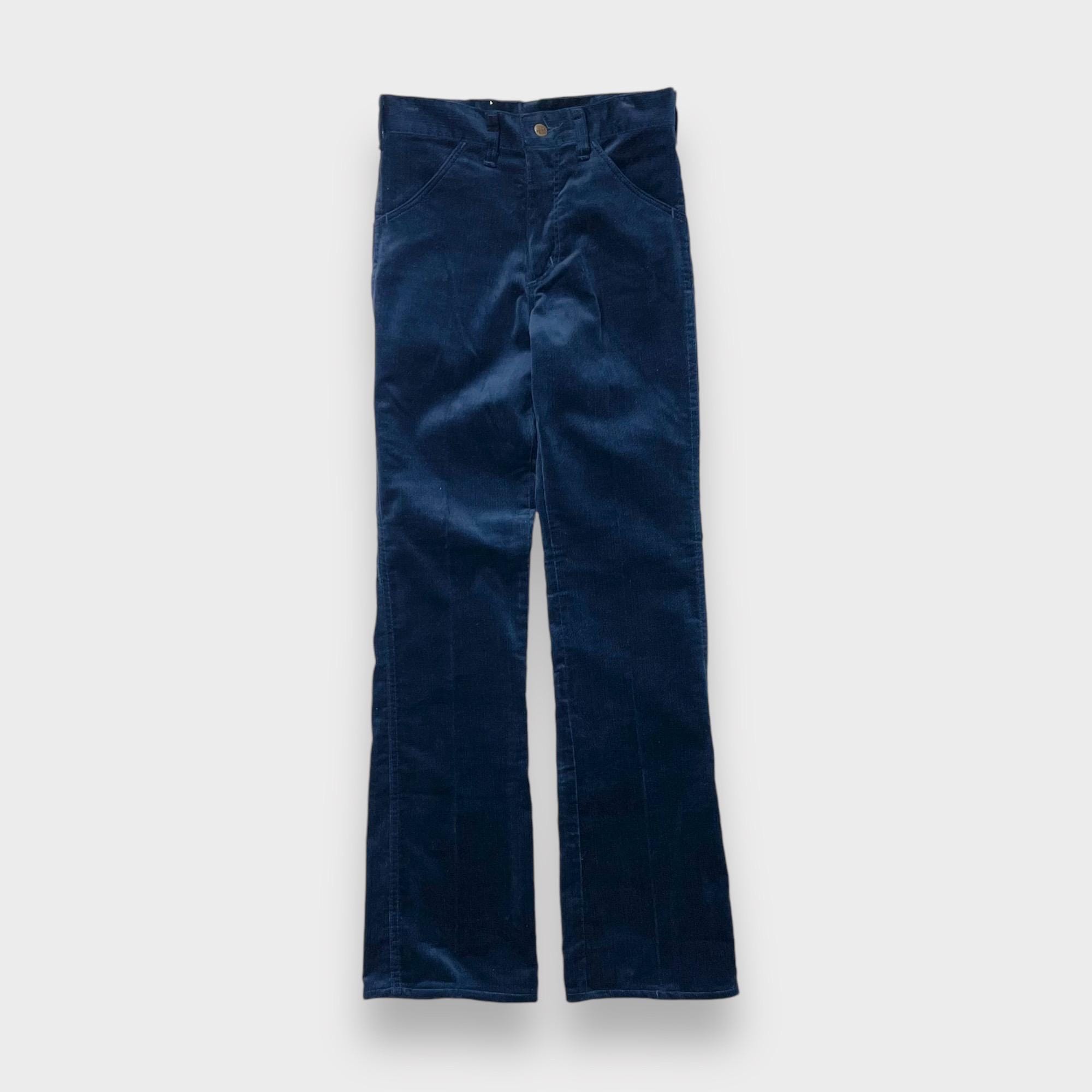 Flared Mens Blue Cords Corduroy Flare Pant Star Blue 70s Corduroy