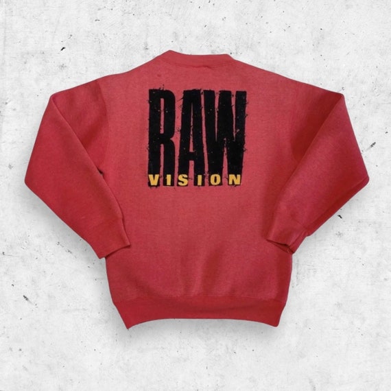 Vintage 80s Vision Street Wear Raw Vision Sweatsh… - image 1