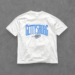 Vintage 90s Tee-Rific Gettysburg Tourist Shirt, War Military Battlefield, USA SS XL