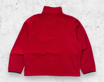 Vintage 90s Nautica Jeans Co. Fleece 1/4 Zip Logo Jacket