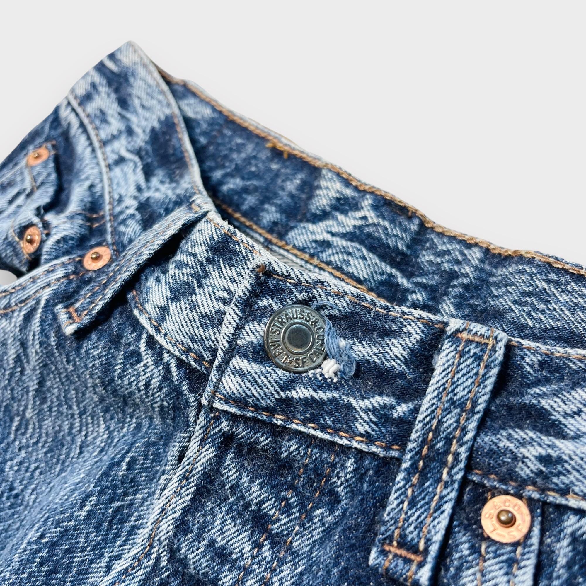 swanLevis 501XX ジーンズ6501-0111 90s 80s Vintage Levis 501XX Jeans ONE WASH 6501-0111 For Women 30x38