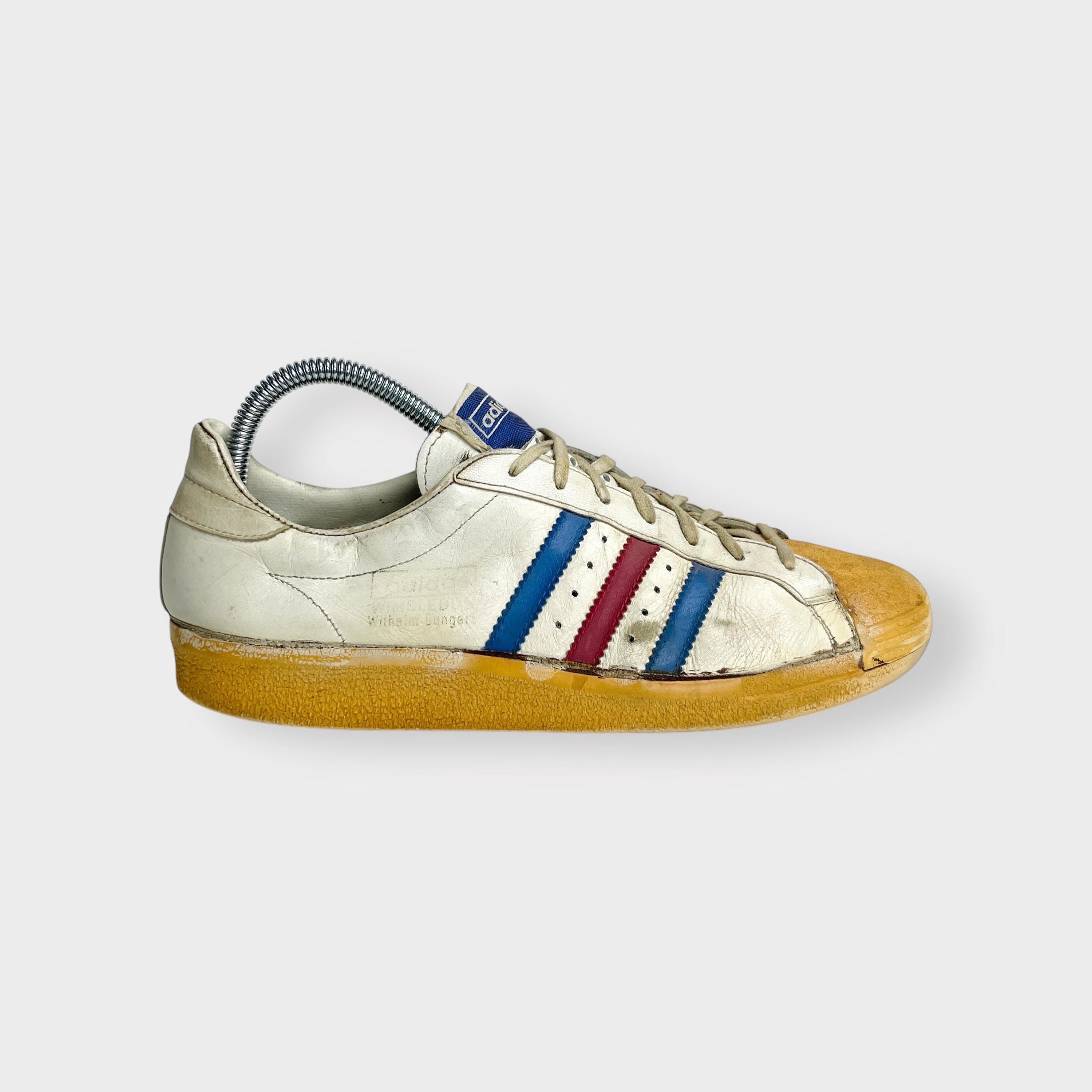 adidas gazelle silver green womens Vintage Adidas Wimbledon Wilhelm Bungert 70's Sneakers US 7  dla dushy