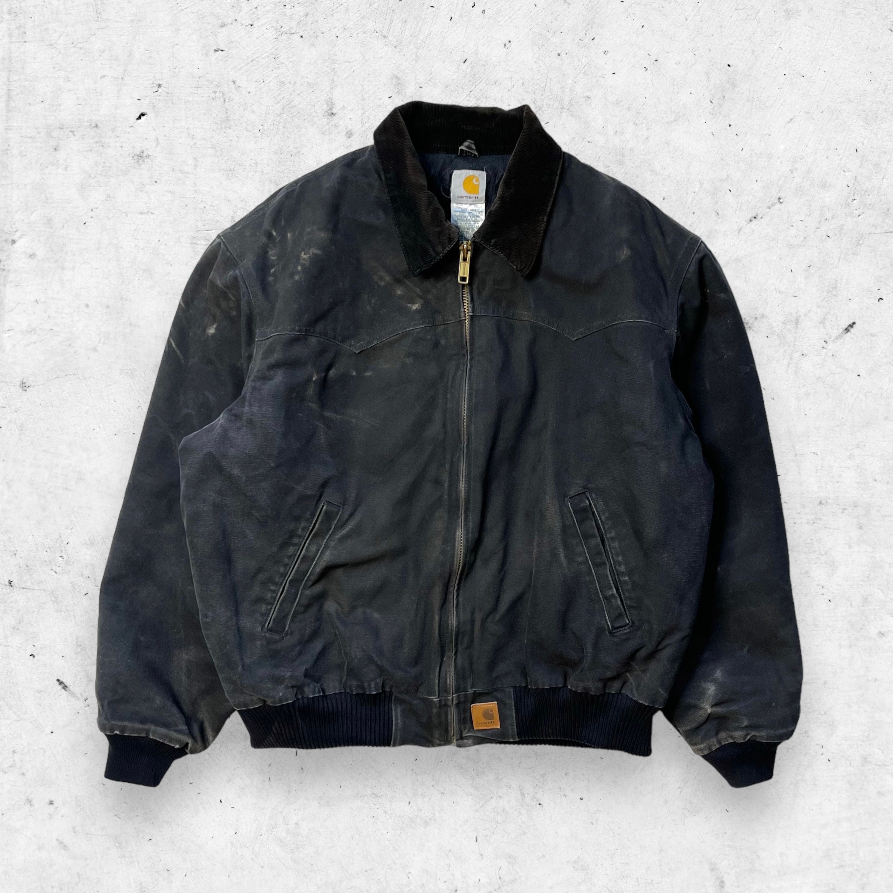Vintage Carhartt Santa Fe Jacket, J14 BLK, Quilt Lined, Duck Workwear, 2XL, Black - Etsy UK Vintage Carhartt Santa Fe Jacket, J14 BLK, Quilt Lined, Duck Workwear, 2XL, Black - Etsy UK
