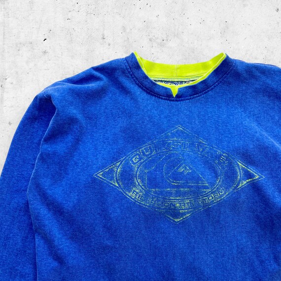 Vintage 90s Quiksilver Neon Riders on the Storm L… - image 3