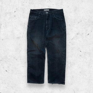 Calça jeans retrô masculina desgastada Hip Hop Capri Jeans baggy Cargo  Denim Shorts, Azul claro, 36