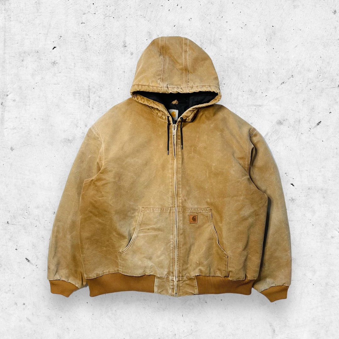 Carhartt J130 BRN Insulated Duck Active Jacket 12oz Heavyweight Brown 3XL Etsy Canada