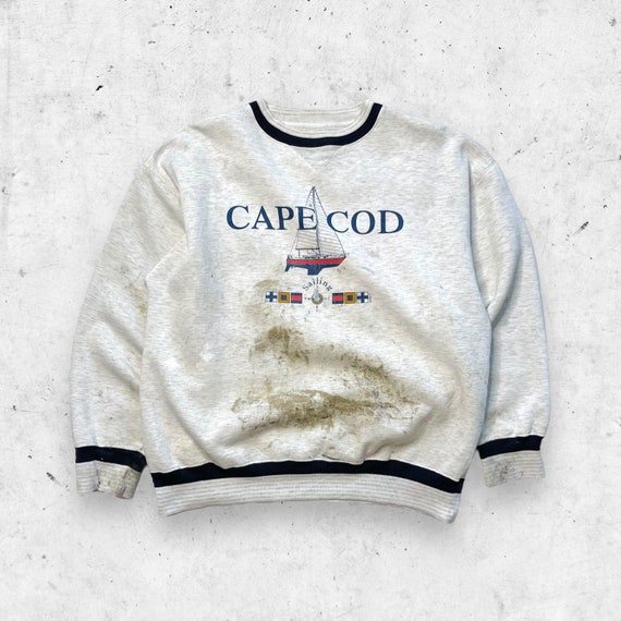 90s sailing logo crew sweatshirt best sale