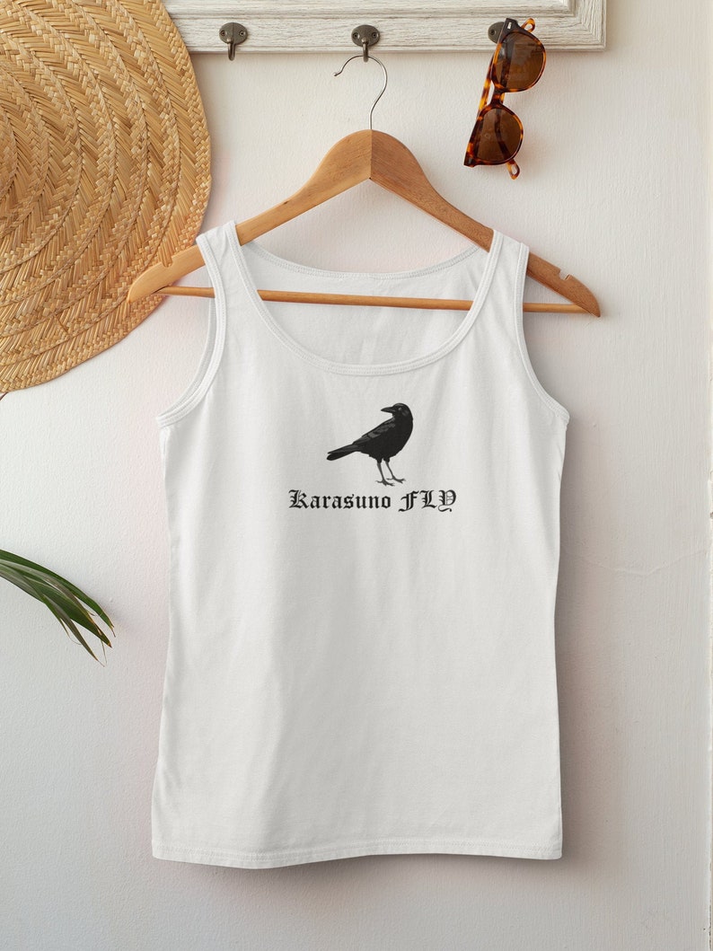 Karasuno Volleyball Club Haikyuu Karasuno FLY Tank Top Haikyuu Karasuno Tank Top Anime Tank Top Gift Karasuno School Karasuno Tank Top