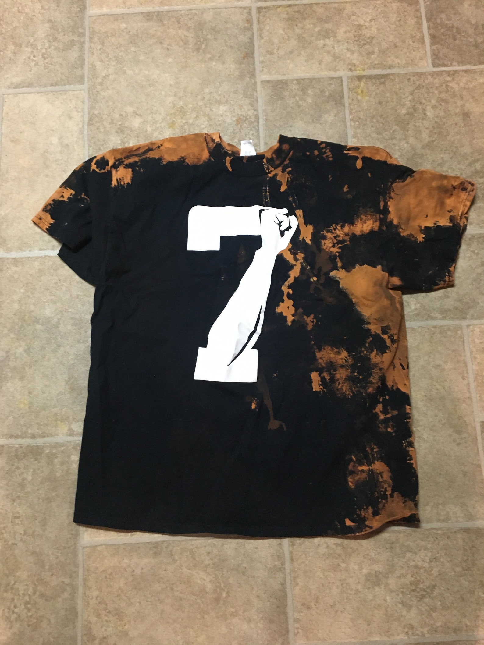 mens bleach tie dye shirt