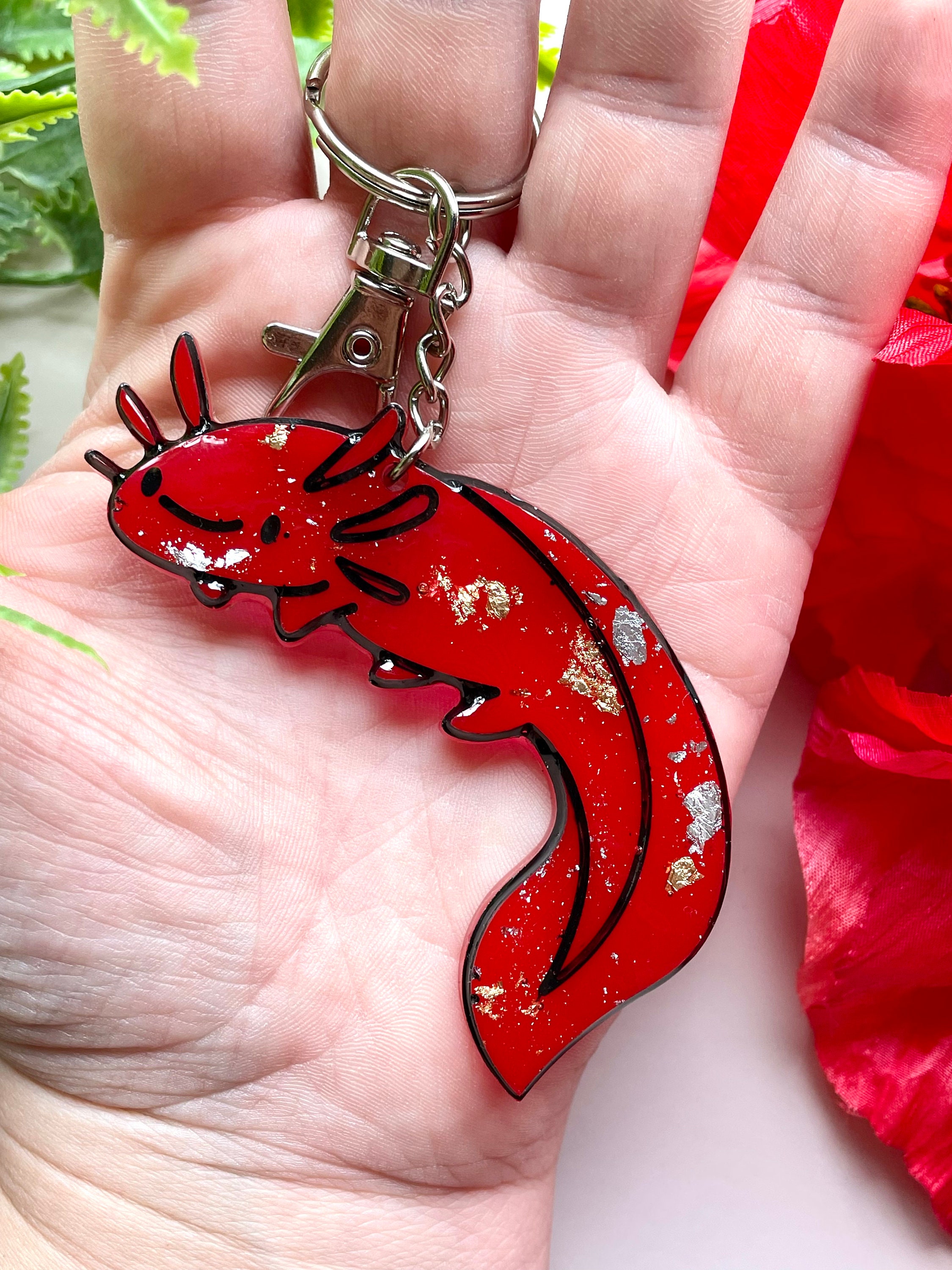 Axolotl Schlüsselanhänger Axolotl Schlüsselanhänger Axolotl | Etsy