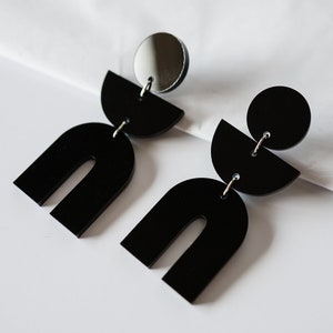 Statement Ohrringe aus Acryl, Acryl Ohrringe, Statement Ohrringe, Leichte Ohrringe, Statement Schmuck
