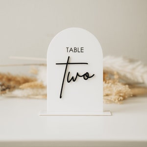 Acrylic Table Numbers, Arch Table Numbers, Wedding Table Numbers, Wedding Signage, Table Decor , Table Numbers Wedding Decoration