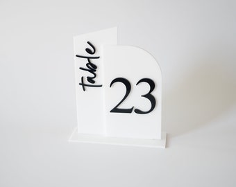 Acrylic Table Numbers, Arch Table Numbers, Wedding Table Numbers, Wedding Signage, Table Décor, Table Numbers Wedding Decoration