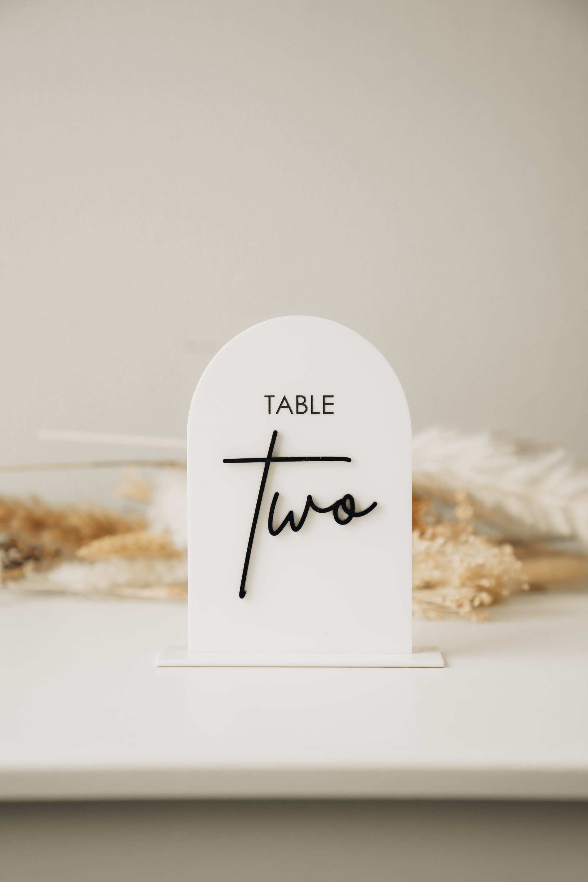 Acrylic Table Numbers Arch Table Numbers Wedding Table Etsy