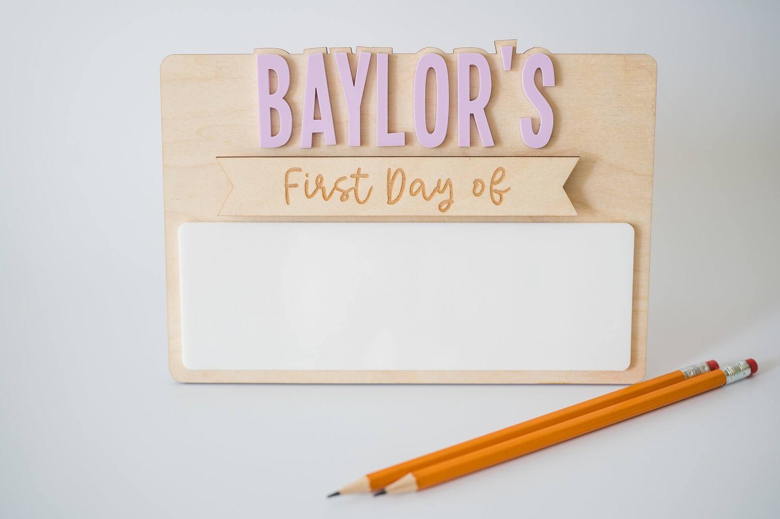 First Day of School Sign, Custom Interchangeable Board, Back to School ...