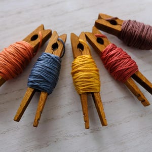 DMC Embroidery Floss Palette: Farm Stand Cotton Skeins (5 Colors)
