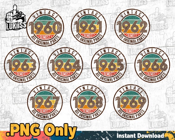 Download Bundles Vintage 1960 1969 Svg Almost All Original Parts Etsy