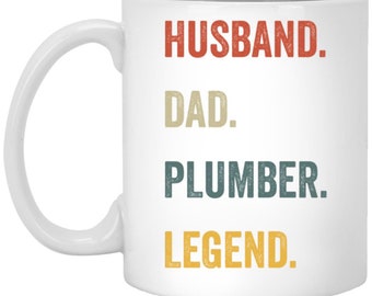 Klempner Papa Kaffeetasse Ehemann Papa Klempner Legende Geschenk für Papa Klempner Tasse Großes Geschenk für Vatertag Geburtstag