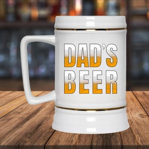 Beer Stein for Dad, Perfect Gift for Father&#39;s Day, Unique Beer Lover&#39;s Mug
