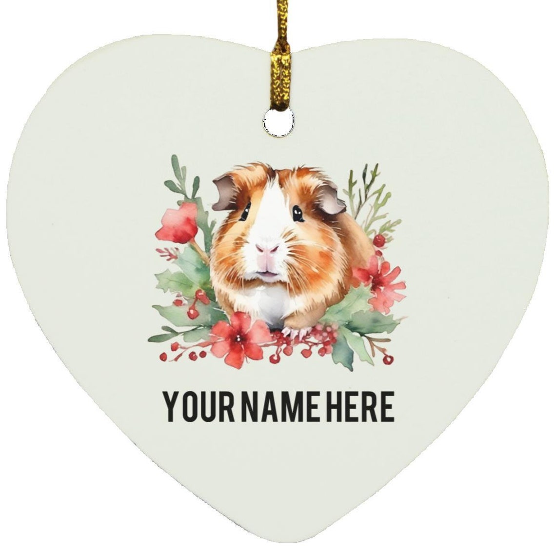 Curated visual reference: Cute Personalized Guinea Pig Ornament Gift For Guinea Pig Lover Photo Inspiration