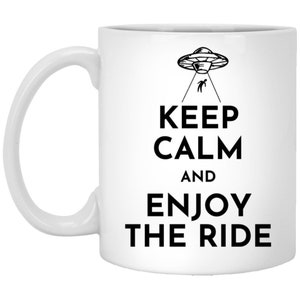 Funny Alien Abduction Coffee Mug, Alien Mug, UFO Mug,