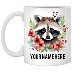 Personalized Raccoon Coffee Mug