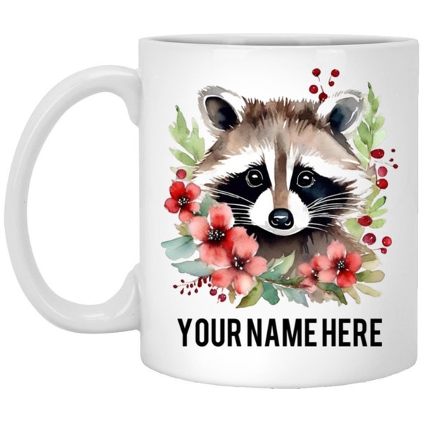 Personalized Raccoon Coffee Mug