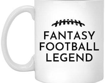 Fantasy Football Legend Mug, Fun Gift for Fantasy Football Lovers, Unique Coffee Mug, Perfect for Fantasy Football Fans
