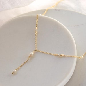 Pearl Drop Necklace, Bridal Jewelry, Layering Necklace, Minimalist Pearl Necklace, Wedding Necklace, Dainty Necklace, Unique Gifts For Her