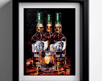 Saludos a Buffalo Trace - Impresión artística de Bourbon