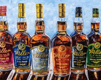 Six Shades of Weller - Bourbon Art Print