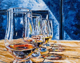 The 4 Glencairns - Bourbon Art Print