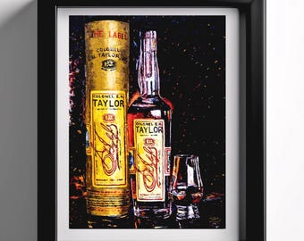EH Taylor & The Glencairn - Impresión artística de Bourbon