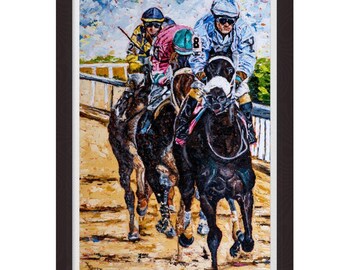 The Time is Now - Horse Racing Art Print