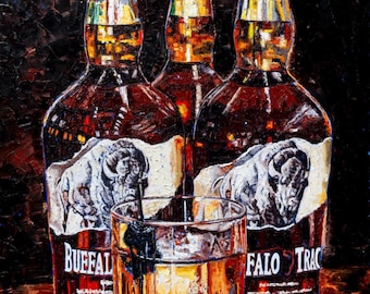 Cheers to Buffalo Trace - Bourbon Art Print