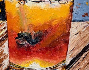 Just a Little Old Fashioned - Bourbon Art Print