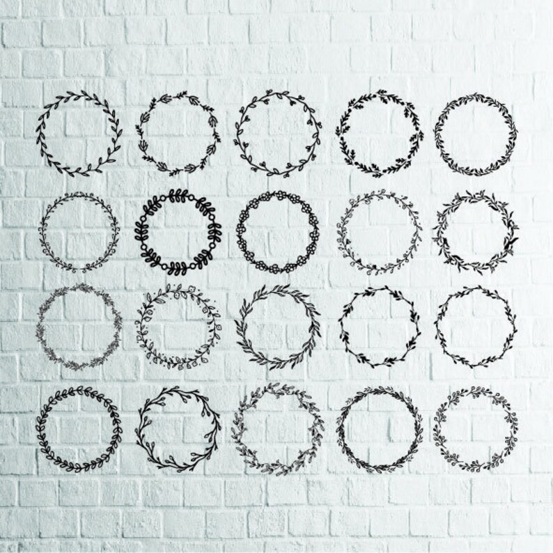 Download Wreath Files Wreath Svg Files Instant Download Floral Wreath Svg Circle Frame Svg Cutting Files Circle Floral Wreath Svg Drawing Illustration Art Collectibles Lexartcy Com