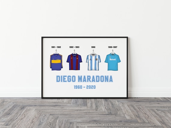 Last Minute Christmas Gift! Diego Maradona Classic Shirts Print